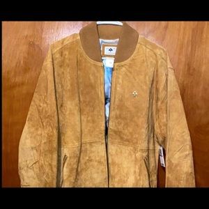 Suede LRG bombers jacket sz L